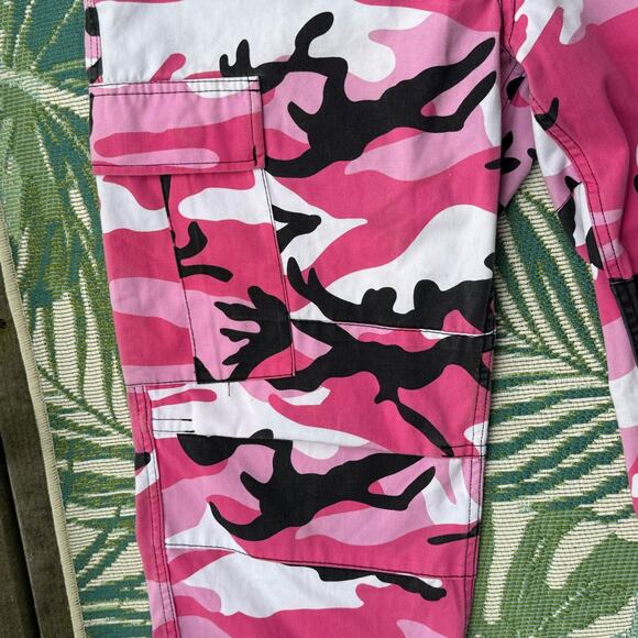 Military PINK Camouflage BDU Cargo Pants Army Fatigue Tactical Combat Camo Pants - Picture 9 of 11